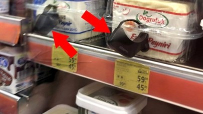 Sosyal medyayı ikiye bölen kare: Süpermarketlerin,  peynir paketlerine alarm taktığı öne sürüldü!
