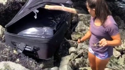 Kayalıklarda TikTok videosu çeken gençlerin bulduğu valizden,  ceset parçaları çıktı!