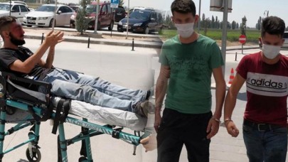 Bıçaklanan genç,  bir gün sonra bıçaklayanı döverek hastanelik etti
