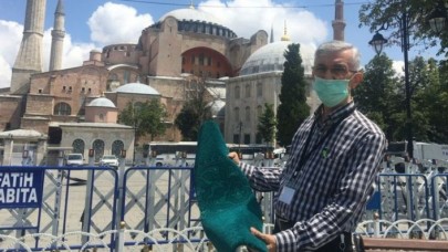 İşte Ayasofya Camii'nin halıları: Ördek başı yeşili