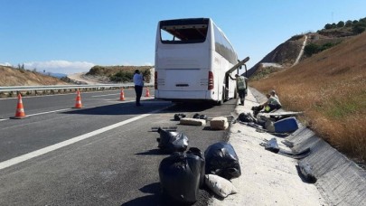 Kastamonu Küre'de yolcu otobüsü devrildi: 13 yaralı