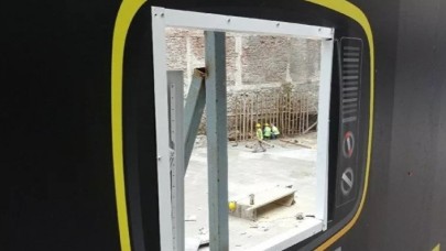 Milli sporumuz olan inşaat izlemek için özel paravan yapıldı: "Valla çok mantıklı"