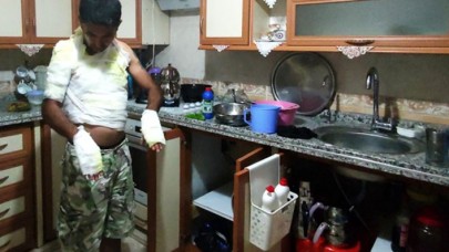 Tıkanan lavaboyu açmak isteyen bir kişi canından oluyordu