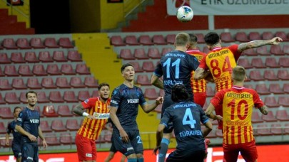 Trabzonspor,  Kayserispor'u düşürdü: Sörloth kral oldu