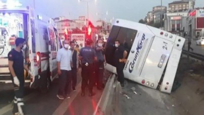 Çorum-Ankara-İstanbul seferini yapan yolcu otobüsü devrildi: 11 yaralı