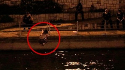 Genç kadın para için sulama kanalında intihara kalkıştı