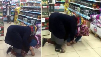 A101 marketlerinde utandıran anlar: İki kadın düdüklü tencere için birbirlerini dövdü!