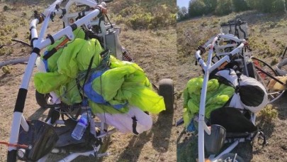 Amanoslar'da terör örgütü PKK'ya ait paramotor ele geçirildi