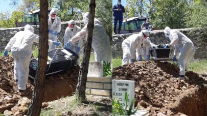 Kütahya'da üzücü anlar: Koronavirüsten ölen 5 kişinin cenazesinde bir ilk yaşandı!