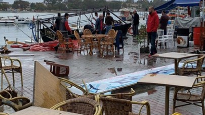 Tekirdağ'dan hortum geçti,  böyle oldu!