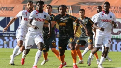 Alanyaspor-Trabzonspor maçında 2 gol de Caulker'dan