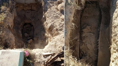 Dağlık Karabağ'dan ayrılan Ermeniler ölülerini mezarlarından çıkarıp yanlarına almış