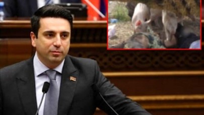 Ermeni siyasetçiden alçak paylaşım: Azerbaycanlı şehit askerlerin naaşını domuzlara yedirdiler