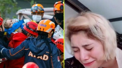 Ayda'nın enkaz altındaki zor anları taklit etti: Linç edilince videoyu kaldırdı