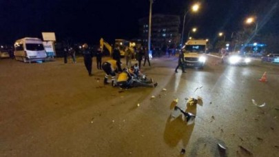 Motosiklete minibüs çarptı: Mensur Çağlayan öldü
