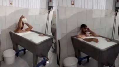 Süt banyosu skandalına imza atan işçilerle ilgili flaş gelişme!