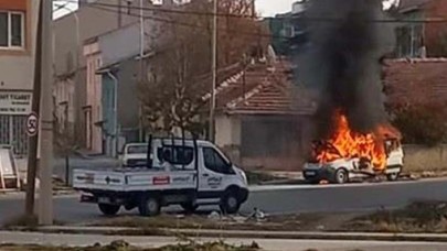 Yanan aracını söndürmek isteyen Abdurrahman Salttürk hayatını kaybetti