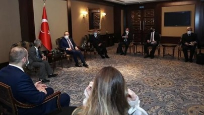 Hulusi Akar ve Mevlüt Çavuşoğlu,  Kiev'de Kırım Tatar temsilcileriyle görüştü