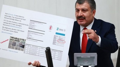 Bakan Koca'yı ilk kez böyle göreceksiniz: CHP'li vekilin iddialarını kürsüye vura vura yalanladı!