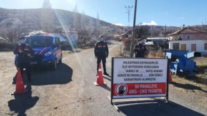 Bir bir mahalle daha karantinaya alındı