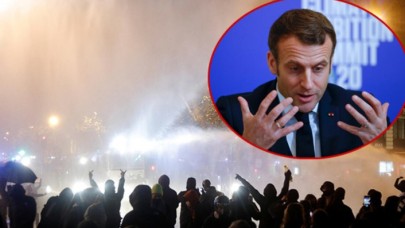 Fransa,  Macron'a karşı ayaklandı: Paris yanıyor!