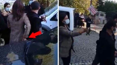 HDP milletvekilinden skandal hareket: El çabukluğuyla telefonu aldı!