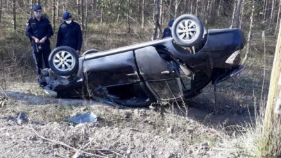 Jandarma aracı takla attı: 4 yaralı