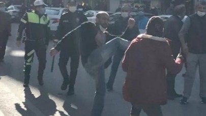 Maske takmadı,  kimlik soran polise bıçak çekti