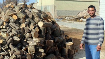 Doğramacının kestiği ağacın gövdesinden "ay yıldız" figürü çıktı: Görenler gözlerine inanamadı!