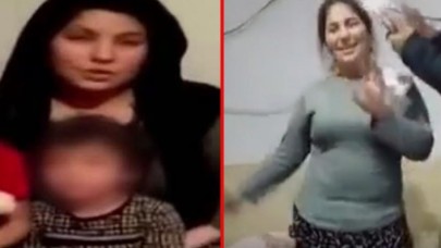 "Durumum yok" diyerek yardım istedi,  gelen paralarla içki sofrası kurup dans etti