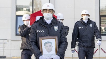 Göreve giderken kalp krizinden öldü: Polis Salim Değirmenci son yolculuğuna uğurlandı 