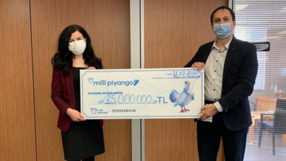 Herkes onu merak ediyordu: Milli Piyango talihlisi 25 milyonluk çekini teslim aldı