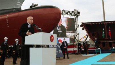 İstanbul Fırkateyni'nin denize iniş töreni: Cumhurbaşkanı Erdoğan'dan denizaltı ve uçak gemisi açıklaması