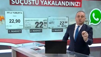 Ünlü sunucu dört büyük marketin yumurtadaki fiyat oyununu canlı yayında deşifre etti