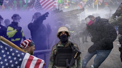 Washington yanıyor! ABD'de Trump destekçileri kongre binasını bastı: Sokağa çıkma yasağı ilan edildi