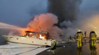 Bebek'te 2 yatta yangın çıktı