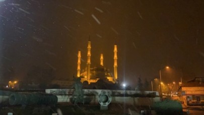 Edirne'de kar yağışı başladı