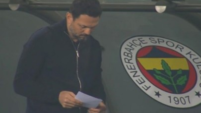 Erol Bulut'un Galatasaray derbisi boyunca elinden düşürmediği kağıdın sırrı ortaya çıktı