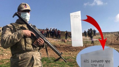 Göbeklitepe yakınlarına bırakılan metal blok,  güvenlik güçlerini alarma geçirdi: Üzerinde bakın ne yazıyor!
