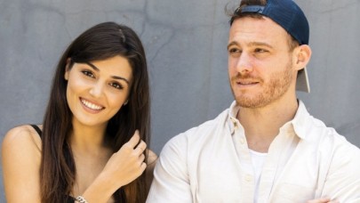 Hande Erçel ve Kerem Bursin birbirine girdi: Sette ortalık karıştı!