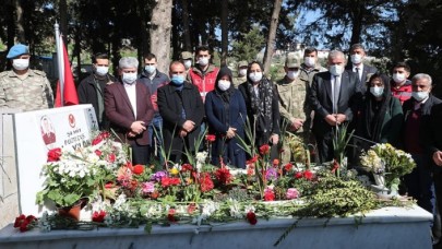 İdlib'de geçen yıl şehit olan askerler Hatay'da anıldı