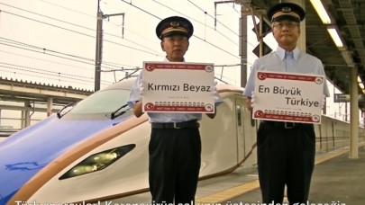 Japonya’da Honjo şehri Türk bayraklarıyla süslendi