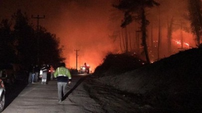 Kastamonu'da orman yangını mahalleye sıçradı
