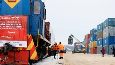 Türkiye- Rusya "ilk ihracat blok treni" hedefe ulaştı