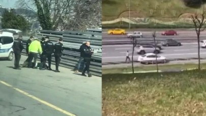 15 Temmuz Şehitler Köprüsü girişinde hareketli dakikalar