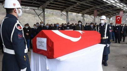 İlçe Jandarma Komutanı son yolculuğuna uğurlandı