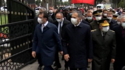 İmamoğlu’na şehitlikte soğuk duş: Burası Pervin Buldan ile beraber çiçek ektiğin hatıra ormanı değil başkan