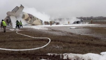 Kazakistan'da An-26 tipi uçak düştü