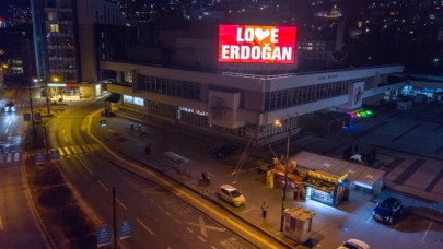 Saraybosna'dan "Love Erdoğan" mesajı