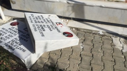 Şehit polislerin mezarlarını tahrip edenlerin kimlikleri belli oldu!